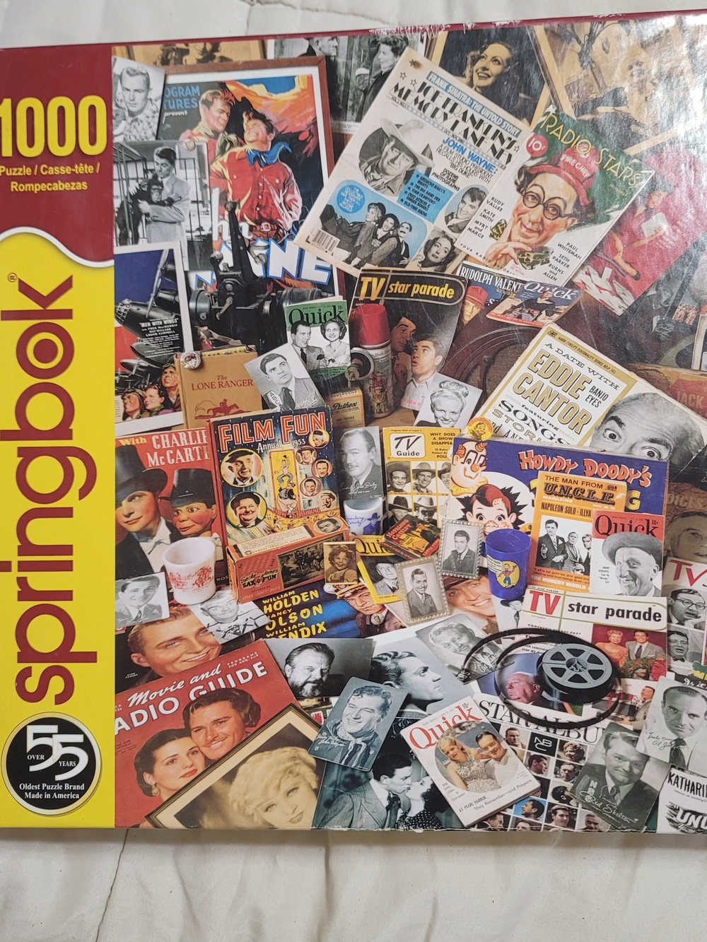 Springbok 1000-Piece Retro Collage Puzzle Tv Film Movies Advertising